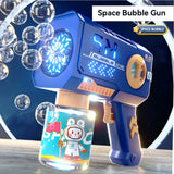 12 Hole Space Kids Bubble Machine Blue
