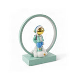 Astronaut Figurine Desk Lamp With Base Blue