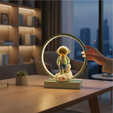 Astronaut Figurine Desk Lamp With Base Blue