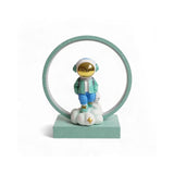 Astronaut Figurine Desk Lamp With Base Blue