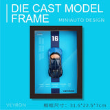Die Cast Car Model Frame Blue