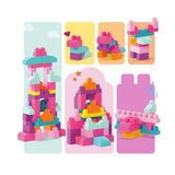 70 Piece Building Me Up Building Blocks Bottle Pink