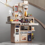 75 Piece 93cm Spray Kitchen Play Set with Light & Sound Beige