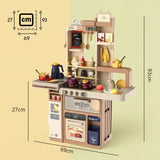75 Piece 93cm Spray Kitchen Play Set with Light & Sound Beige