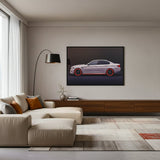 80 x 120cm Car Frame with LED Lights White & Red