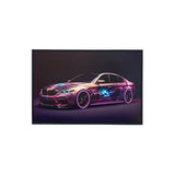 40 x 60cm Car Frame with LED Lights Purple