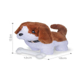 Battery Operated Plush Pet Dog with Bone & Sound Assorted