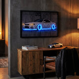 70 x 40cm Car Frame with Lights