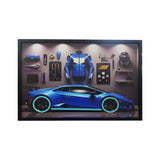 70 x 40cm Car Frame with Lights & Accessories
