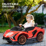 Lambo Rechargeable Battery Operated Car Red