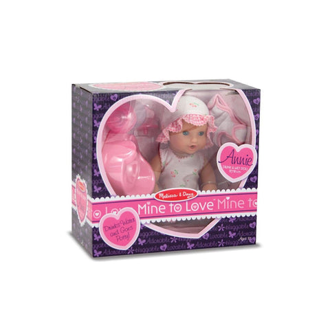 Melissa & Doug Annie 12" Drink & Wet Doll