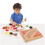 Melissa & Doug Felt Food Mix & Match Pizza Play Food Set