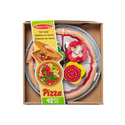 Melissa & Doug Felt Food Mix & Match Pizza Play Food Set