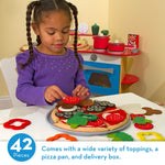 Melissa & Doug Felt Food Mix & Match Pizza Play Food Set