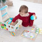 Melissa & Doug Wooden Shape Sorting Grocery Cart