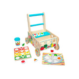 Melissa & Doug Wooden Shape Sorting Grocery Cart