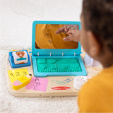 Melissa & Doug Wooden Work & Play Desktop Activity Board