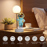 USB Astronaut Table Lamp Blue