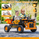 12V 2 Seater Kids Ride-On Construction Dump Truck with Electric Dump Bed - PH007