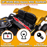 12V 2 Seater Kids Ride-On Construction Dump Truck with Electric Dump Bed - PH007