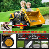 12V 2 Seater Kids Ride-On Construction Dump Truck with Electric Dump Bed - PH007