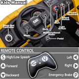 12V 2 Seater Kids Ride-On Construction Dump Truck with Electric Dump Bed - PH007
