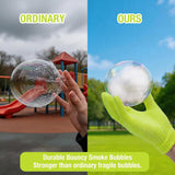 Rechargeable Bubble Machine with Magic Gloves & Smoke Green