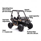 24V Off-Road UTV Kids Electric Ride-On Buggy Camo - YI360A