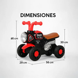 Kids Ride On 4 Wheel Bike Black & Red
