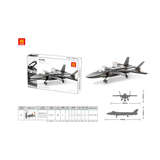 Wange Air Force Heavy Stealth Fighter 229 Piece Building Block Set
