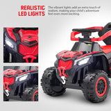 Monster Truck Kids Ride On & Push Toy Red