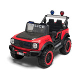 Kids Ride On Jeep Police Car Red