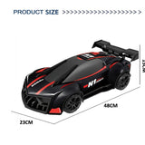 RC Fog Stream Stunt Car Black & Red