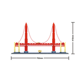 Wange Golden Gate Bridge 1977 Piece Building Block Set