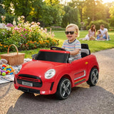 Ride On Electric Mini Cooper Car Red