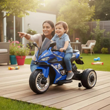 Kids Ride On Motorbike Black & Blue