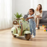 Kids Ride On Scooter Light Green & Brown