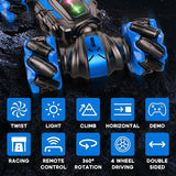 RC Stunt Car with Lights Black & Blue