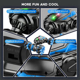 RC Stunt Car with Lights Black & Blue