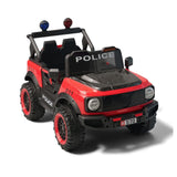 Kids Ride On Jeep Police Car Red