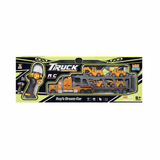 RC Truck With 4 Construction Vehicles