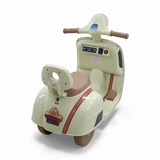 Kids Ride On Scooter Light Green & Brown