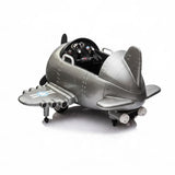 Kids Electric Ride-On Plane Silver
