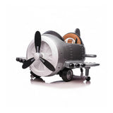 Kids Electric Ride-On Plane Silver