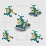 Vermilion 3-in-1 Baby Ride-On Walker & Scooter Green - view 3