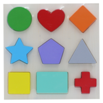 Wooden Shapes Puzzle 9pc