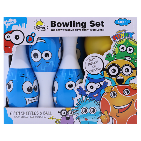 Bowling Set Funny Faces 7s