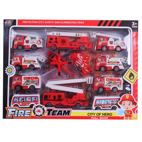 Fire Team Pull back vehicles 12pc