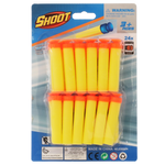Foam Bullet W/Suction 24pc